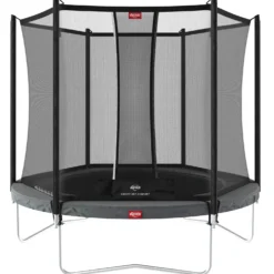 BERG Favorit Trampoliini 200 cm + Turvaverkko, harmaa