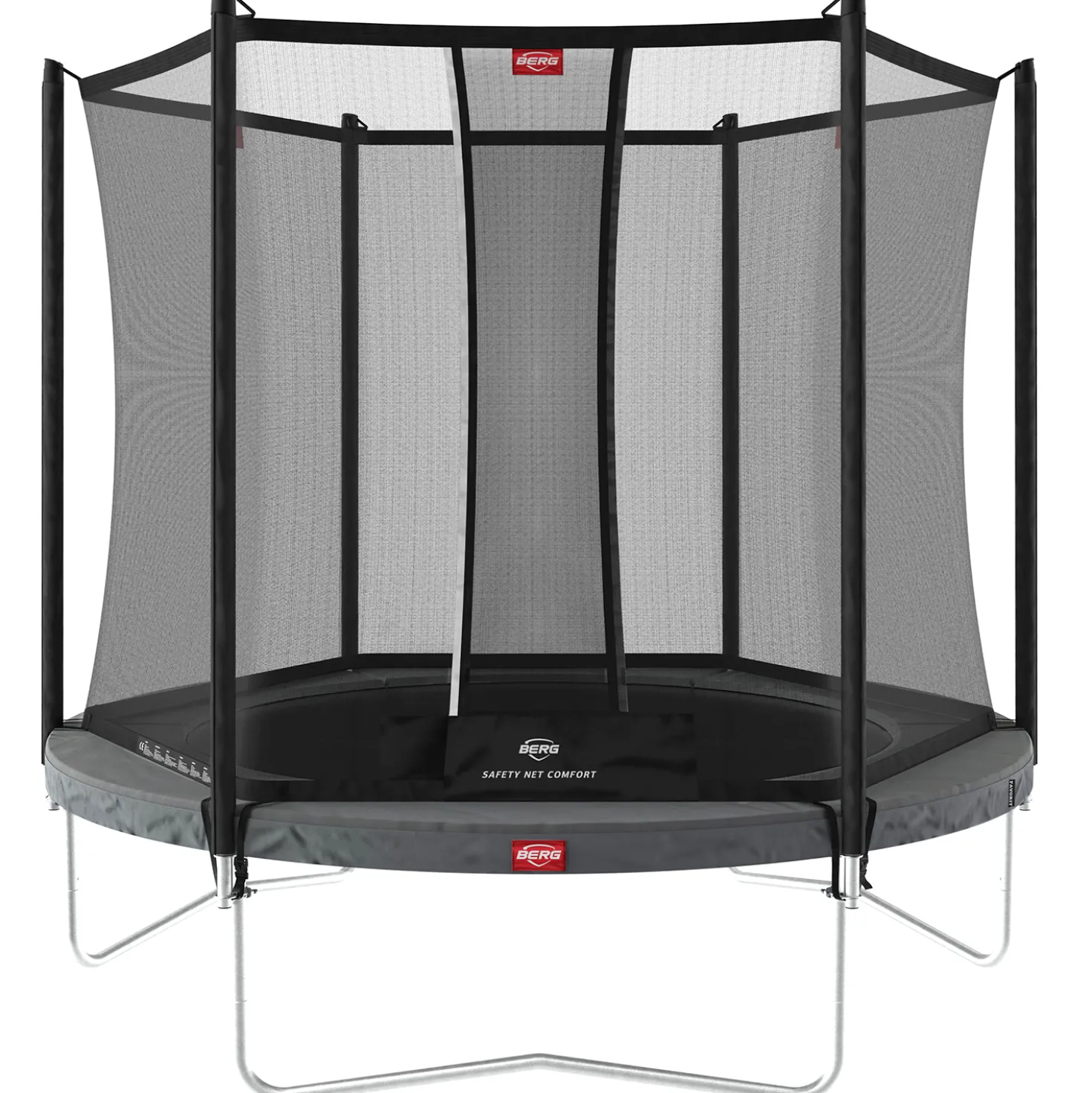 BERG Favorit Trampoliini 200 cm + Turvaverkko, harmaa