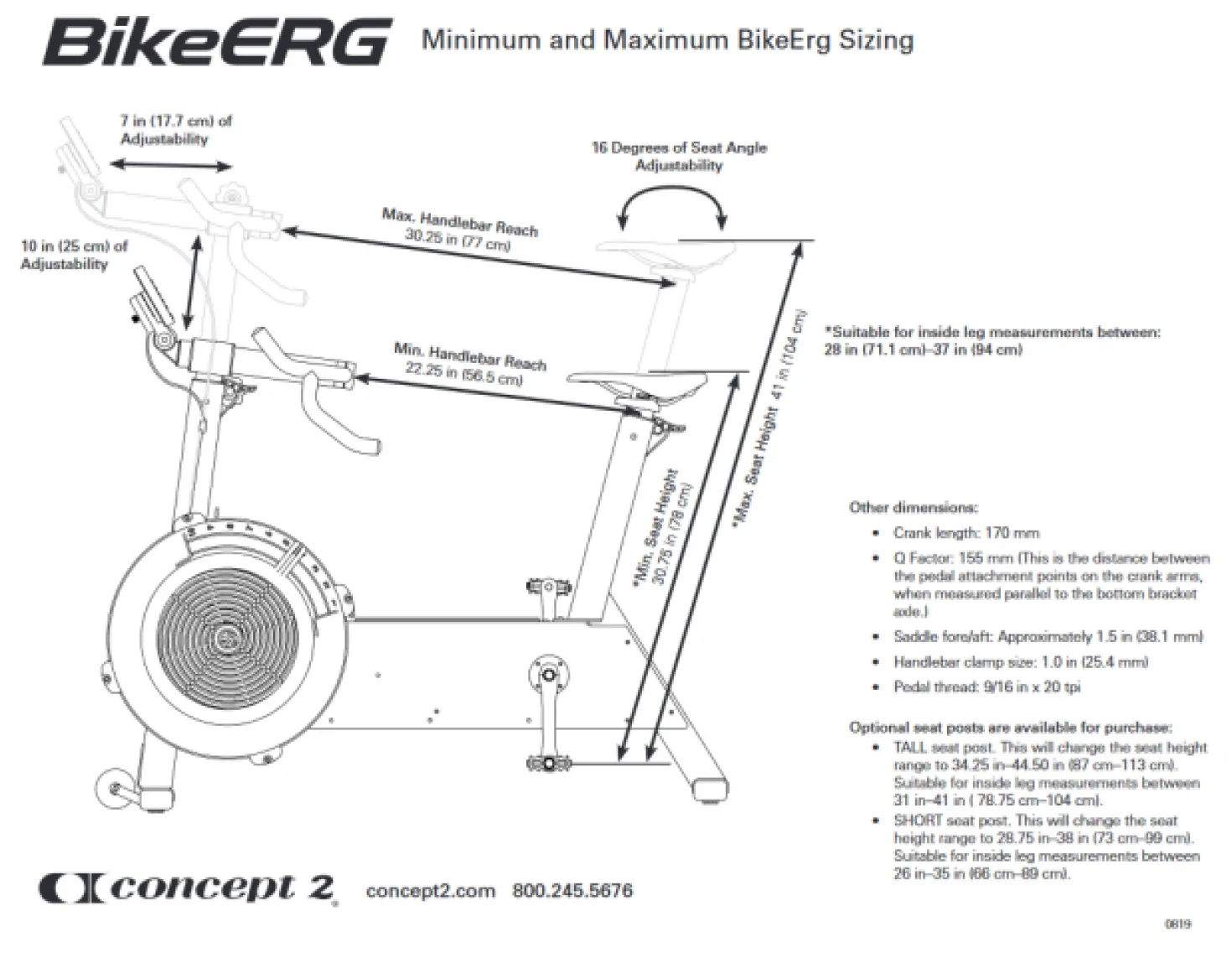 Concept2 BikeErg Kuntopyörä