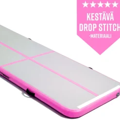 FitNord Airtrack Ilmavolttirata 3 x 1 metriä, pinkki