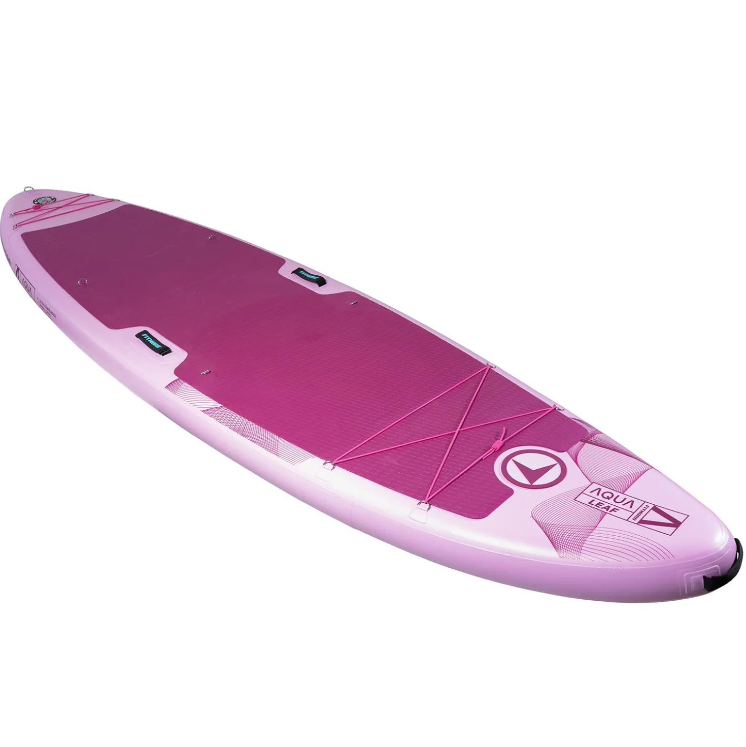 FitNord Aqua Leaf 340 SUP-lautasetti, pinkki (kantavuus 200 kg, lasikuitumela) G2