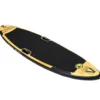 FitNord Aqua Leaf 340 SUP-lautasetti, Nordkapp (musta-keltainen), hiilikuitumelalla, G2