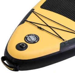 FitNord Aqua Leaf 340 SUP-lautasetti, Nordkapp (musta-keltainen), hiilikuitumelalla, G2
