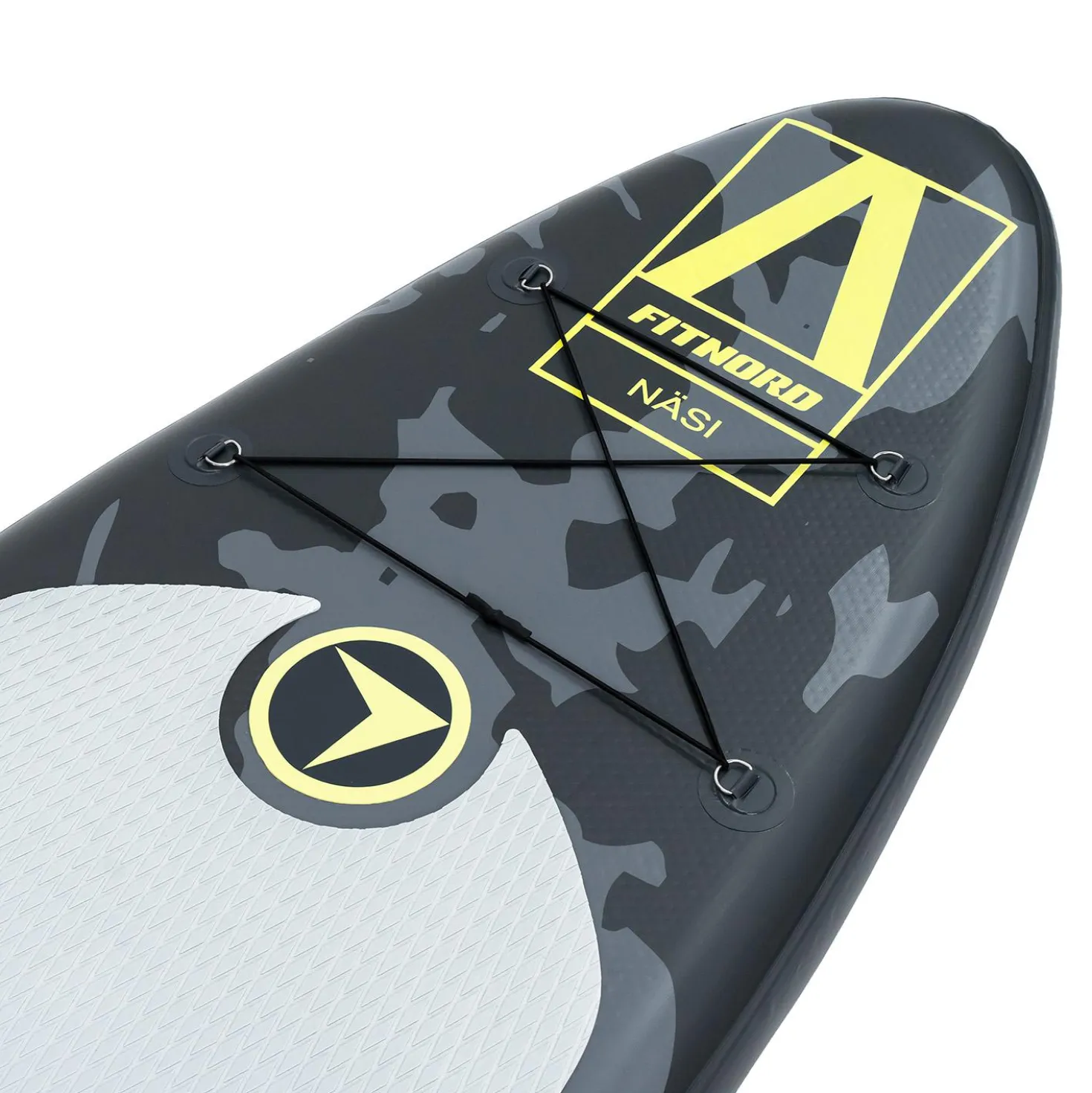 FitNord Aqua 300 SUP-lautasetti, NÄSI (lime-musta), alumiinimelalla G2