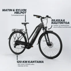 FitNord Ava 300 Sähköpyörä G2, musta