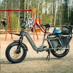 FitNord Cargo 350 Pitkäperäinen Sähköpyörä, harmaa