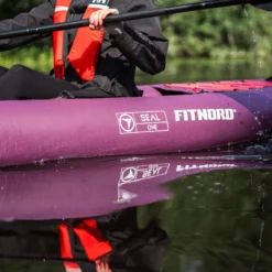 FitNord Seal One ilmatäytteinen kajakki, tummanvioletti (1-istuttava) G2