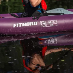 FitNord Seal One ilmatäytteinen kajakki, tummanvioletti (1-istuttava) G2