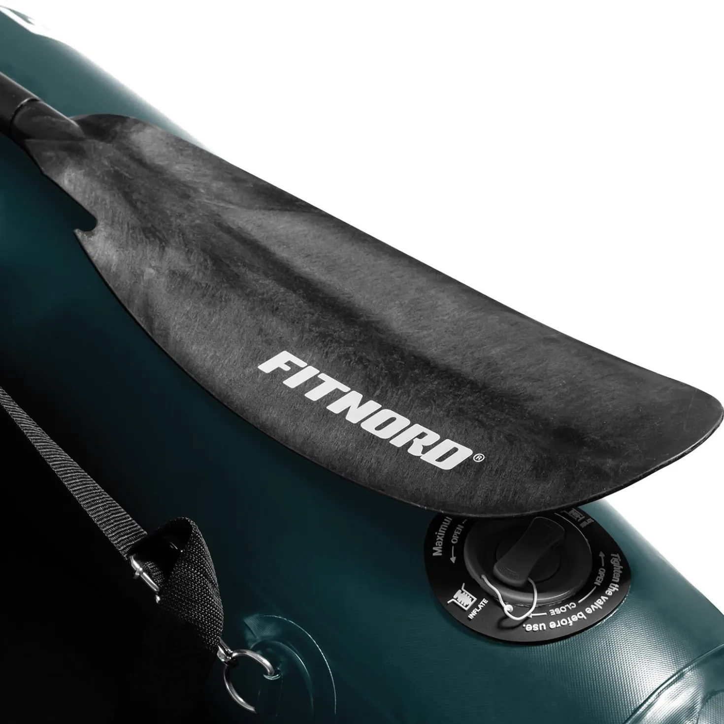 FitNord Seal Two ilmatäytteinen kajakki, tummanvihreä (2-istuttava) G2