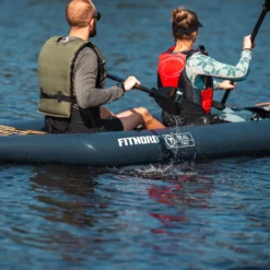 FitNord Seal Two ilmatäytteinen kajakki, tummansininen (2-istuttava) G2