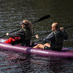 FitNord Seal Two ilmatäytteinen kajakki, tumma violetti (2-istuttava) G2