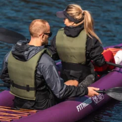 FitNord Seal Two ilmatäytteinen kajakki, tumma violetti (2-istuttava) G2