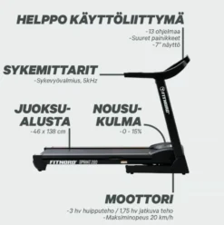 FitNord Sprint 200 G2 Juoksumatto *VOITELUVAPAA*