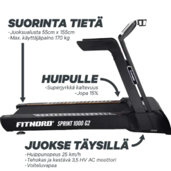 FitNord Sprint 1000 G2 Juoksumatto *VOITELUVAPAA*