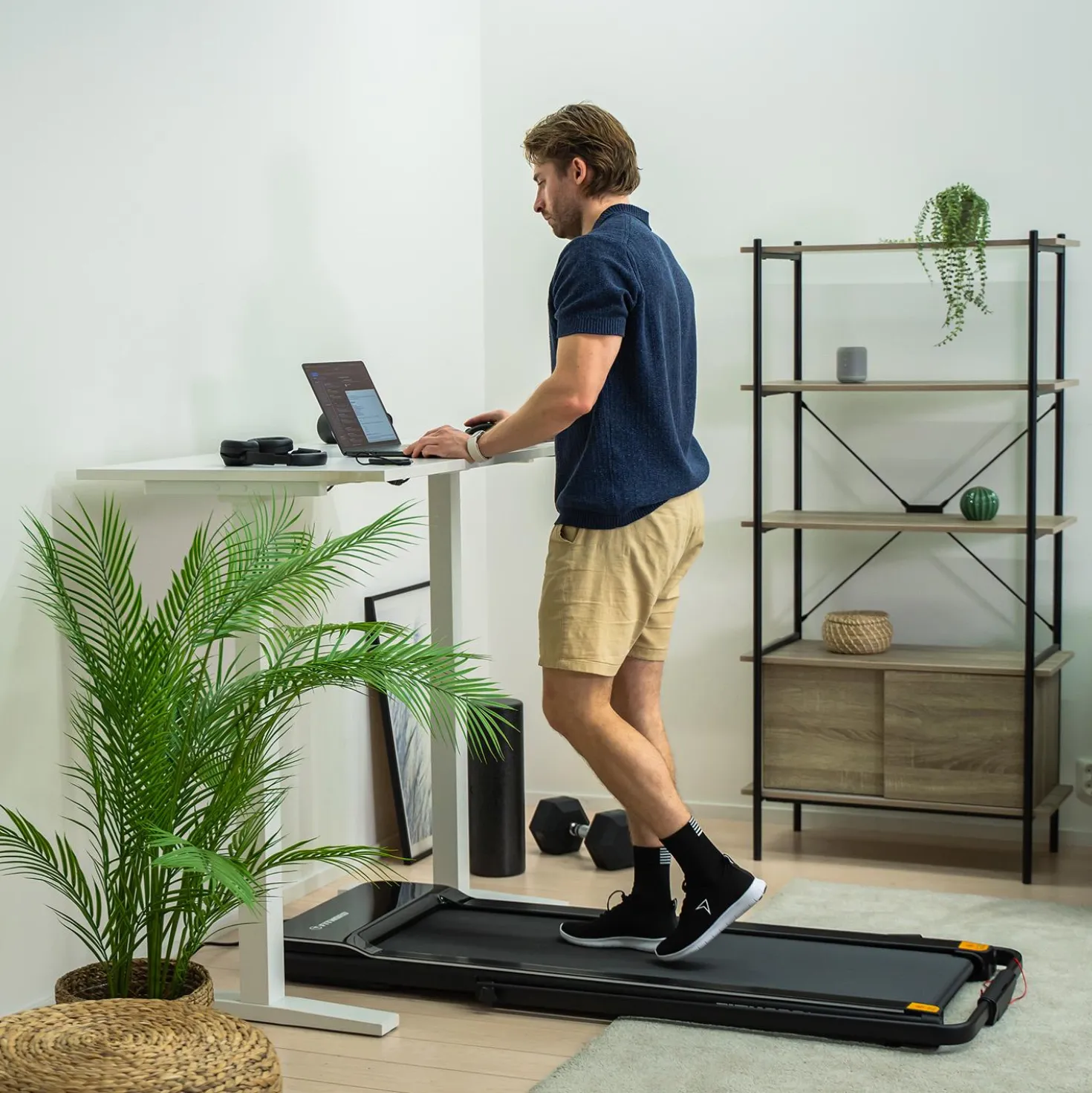 FitNord Walk 300+ Juoksu- ja Kävelymatto Käsikahvoilla *VOITELUVAPAA*