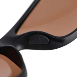Fox Sunglasses Matt Black Wrap Brown Lens