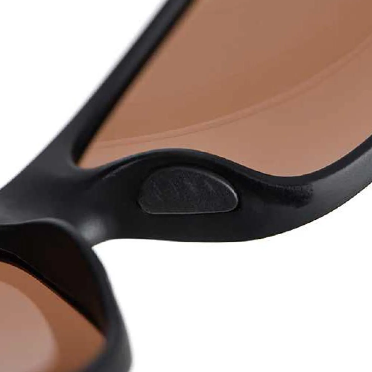 Fox Sunglasses Matt Black Wrap Brown Lens