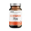 ICONFIT D3-Vitamiini 30 μg, Viinirypäleensiemenöliyllä, N90