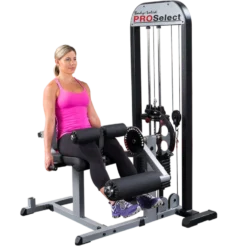 Jalan ojennus- ja koukistuslaite painopakalla Body-Solid Pro Select