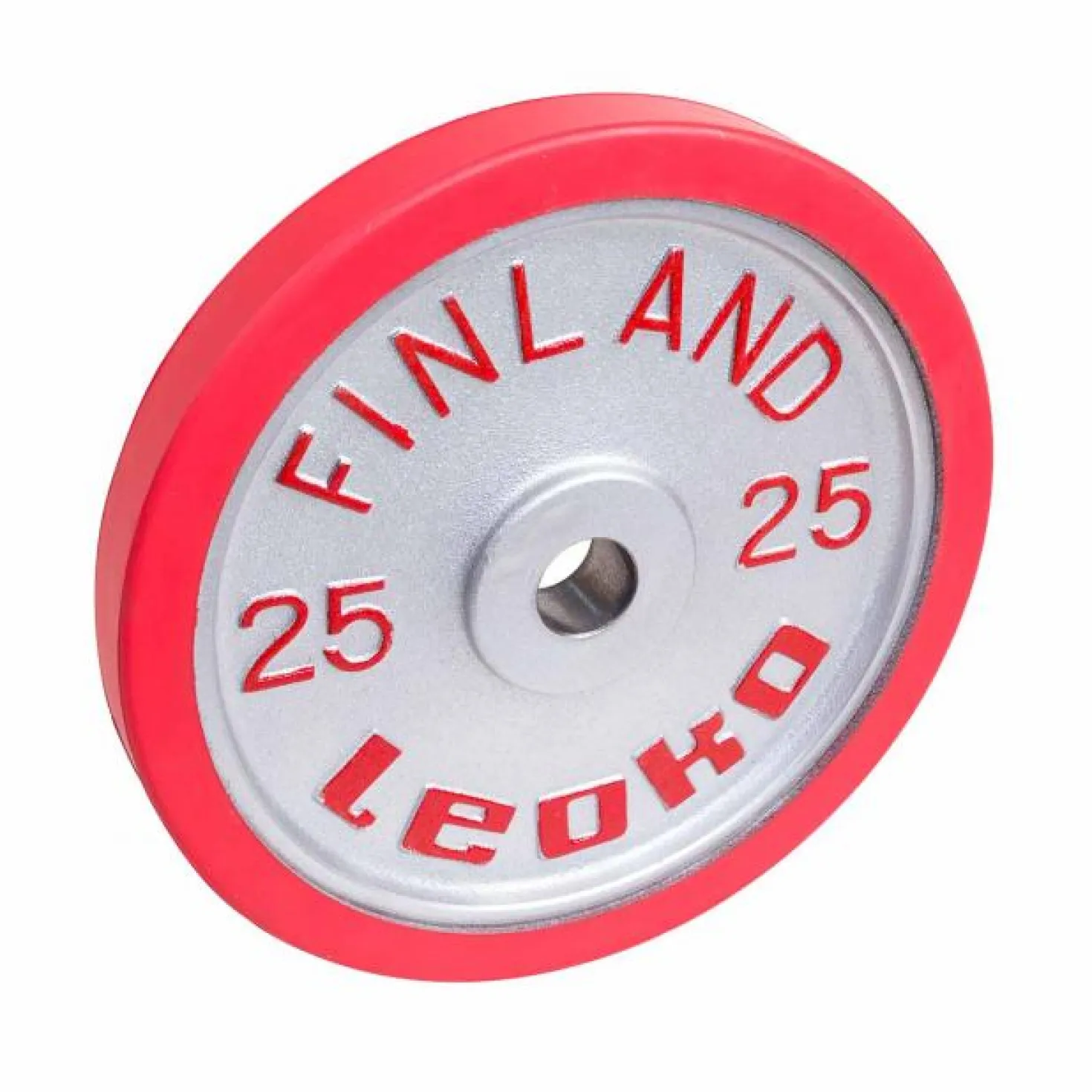 LEOKO Painonnostopaino 25 kg, kilpailulevypaino kumireunuksella