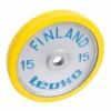 LEOKO Painonnostopaino 15 kg, kilpailulevypaino kumireunuksella
