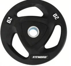 Levypaino 20 kg, FitNord Tri Grip Black