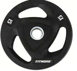 Levypaino 15 kg, FitNord Tri Grip Black