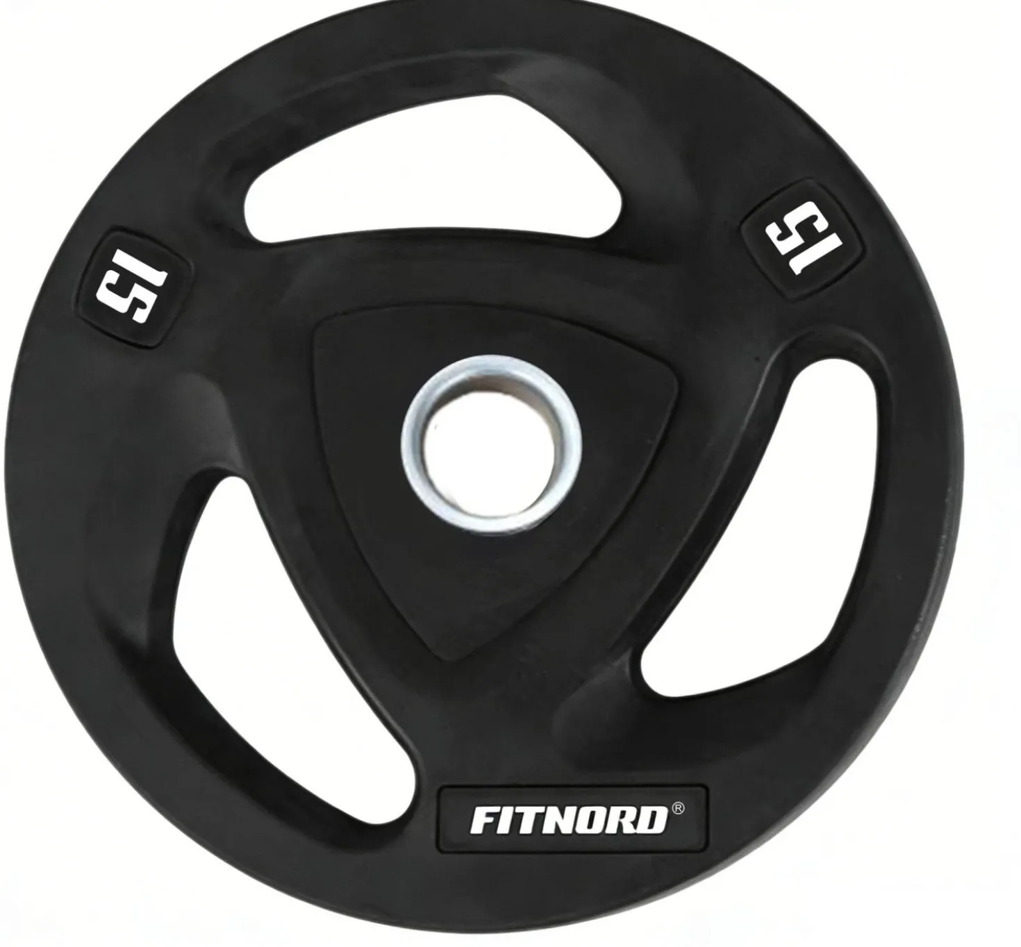 Levypaino 15 kg, FitNord Tri Grip Black
