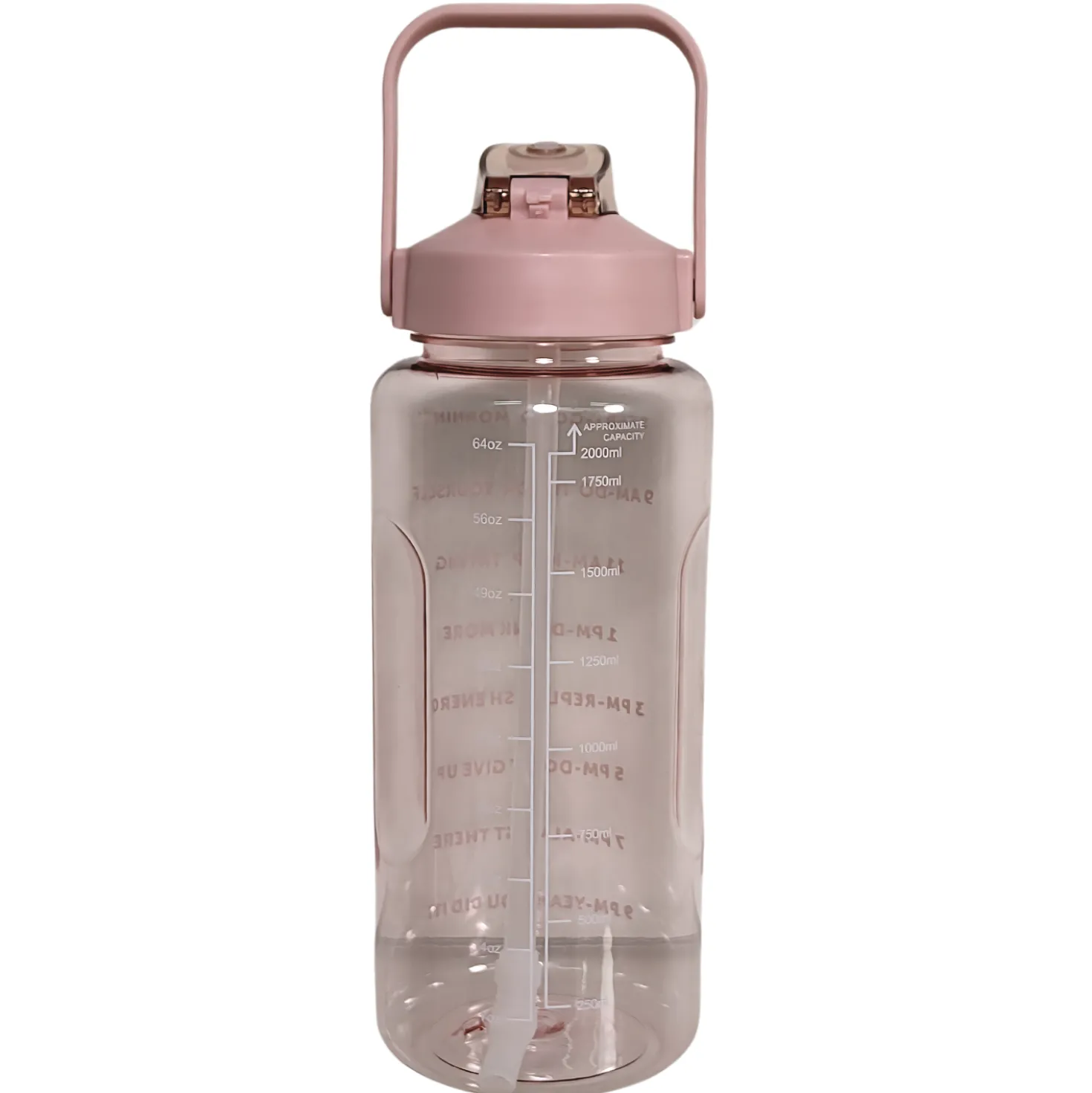 Motivoiva juomapullo pillillä, 2L