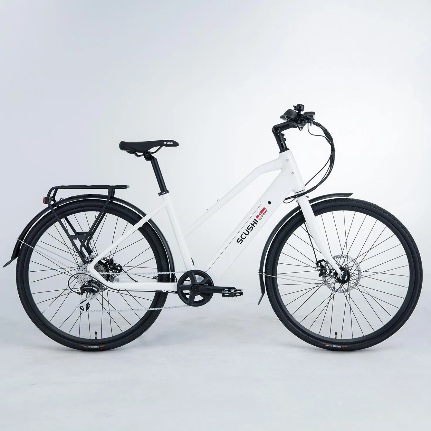 Scushi Norway Universe Sähköpyörä, valkoinen (360 Wh akku)