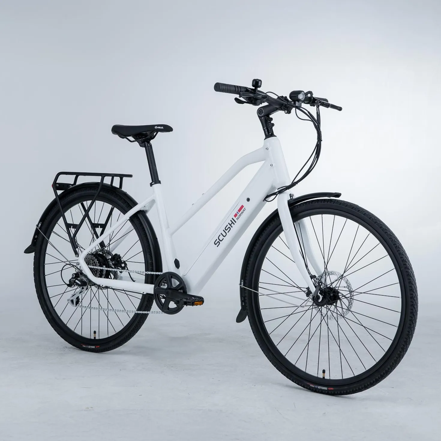 Scushi Norway Universe Sähköpyörä, valkoinen (360 Wh akku)