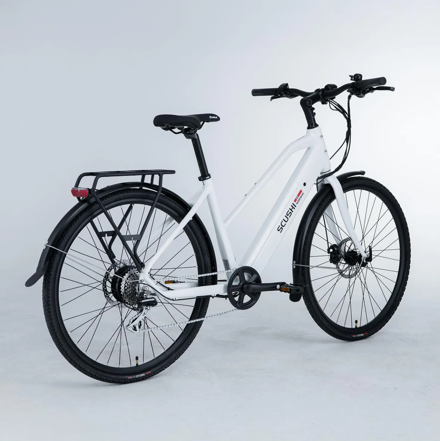 Scushi Norway Universe Sähköpyörä, valkoinen (360 Wh akku)