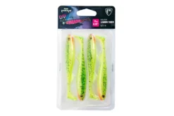 Slick Shad Ultra UV 11cm / 4.25" Lemontiger x 4