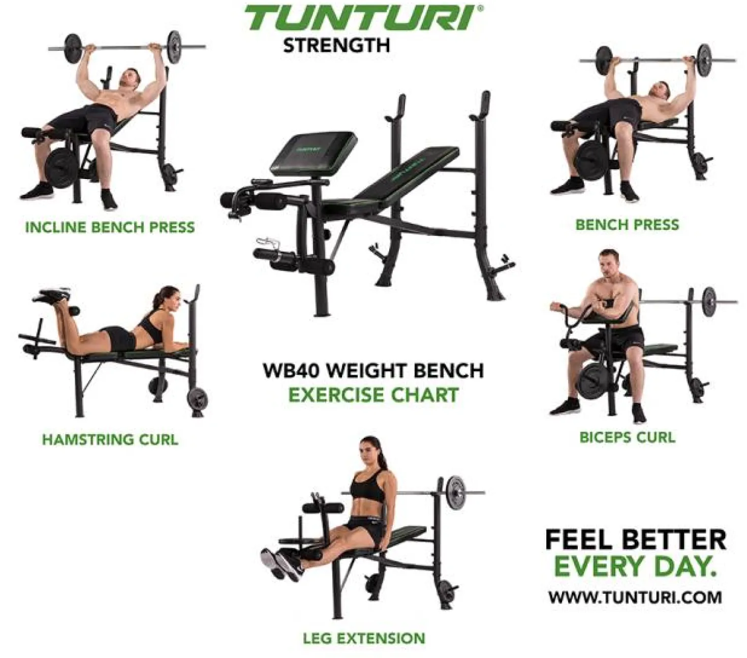 Tunturi WB40 Monitoimivinopenkki